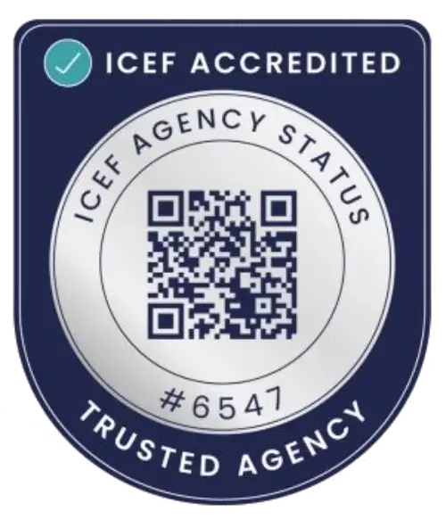 ICEF accredited agency certification for Southern Ferns
